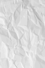 White clean crumpled paper