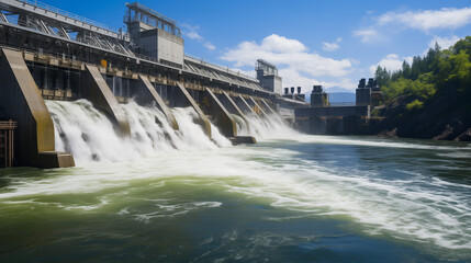 A Side View Of The Most Powerful Hydropower Station in Europe