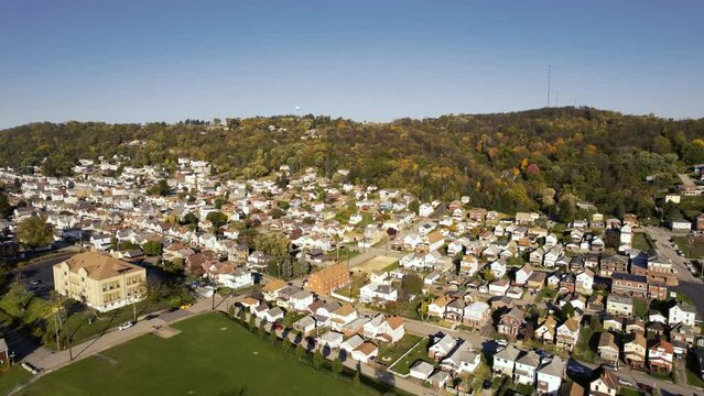 Western PA Mill Town - Glassport - Aerial 4k Footage Series (Segment 4)
