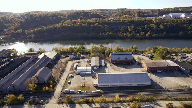 Western PA Mill Town - Glassport - Aerial 4k Footage Series (Segment 2)
