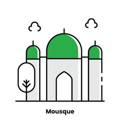 Mosque, icon, prayer, spirituality, faith, architecture, design, religion, cultural, symbol, community, worship, Islamic, modern, traditional, sacred, minaret, dome, crescent, elegance, tranquility, 