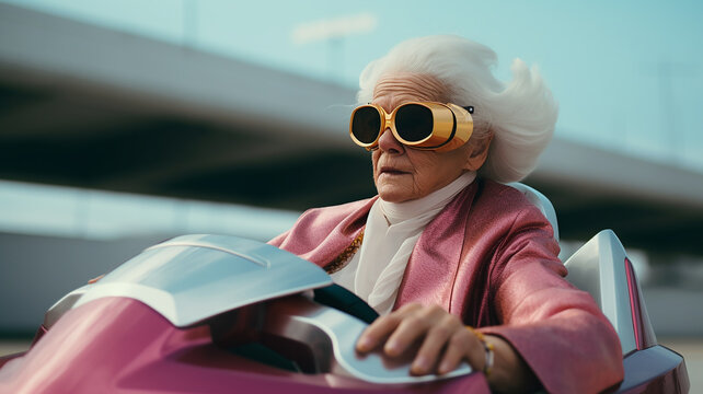 Mamie du futur, vielle dame vaisseau