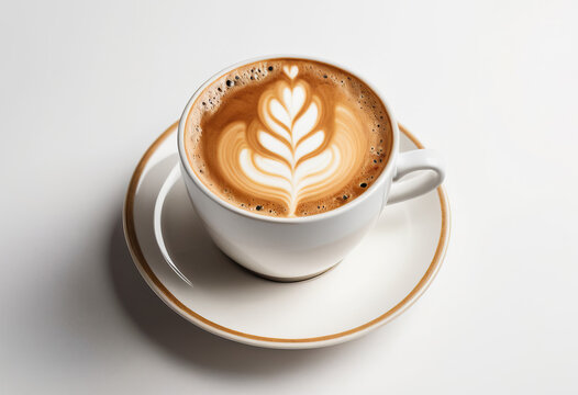 Latte Art Perfection: A Cappuccino with a Heart Design