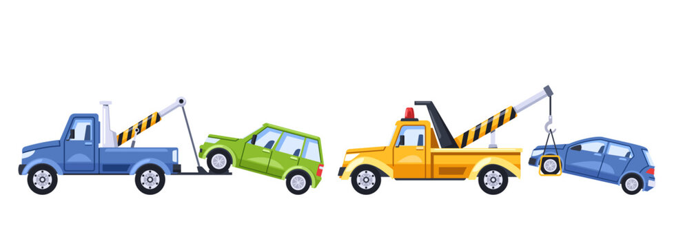 Tow Trucks Swiftly Respond To Improper Car Parking, Towing Away The Vehicles To Designated Penalty Area