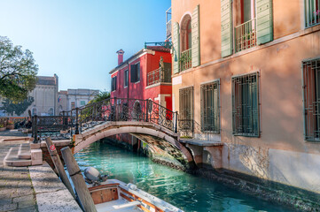 Canal in Venice, Italy - obrazy, fototapety, plakaty
