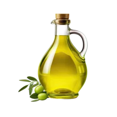 Fototapeten olive oil in jar isolated on transparent background  © al