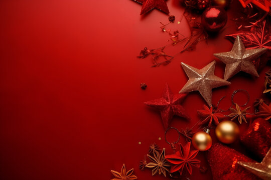 Festive Delight: Christmas-Themed Background Elicits Holiday Cheer