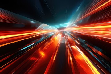 Fototapeta na wymiar Futuristic Energy Vector Abstract Depicting Technological Speed and Motion