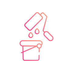 Paint roller, icon, design, vector, art, illustration, graphic, symbol, tool, creative, drawing, isolated, concept, abstract, color, background, decorative, element, style, modern, simple, minimal