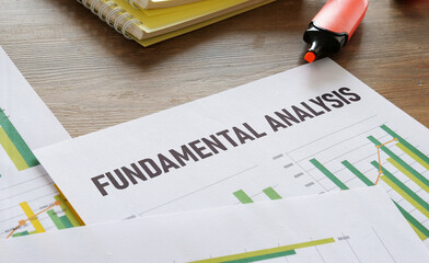 Fundamental analysis is shown using the text