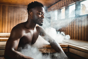 uomo sauna 