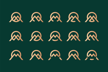 M Letter Logo Maker Pack
