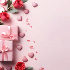 Gift and rose