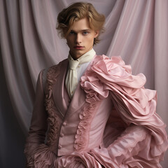 man,model,faschion,pink,moda