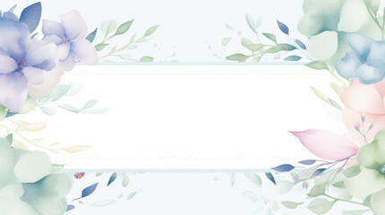 Watercolor baby shower template, delicate design, perfect for welcoming the newest little one