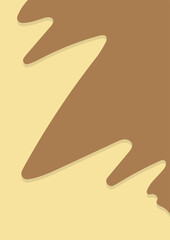 melted chocolate background design.  vector illustration.  dining theme