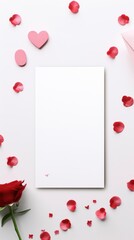 Serene mockup for Valentine's Day, providing ample room for love messages.