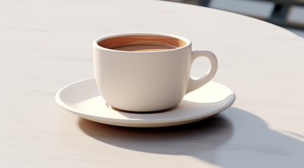 Fototapeta premium caffeine tea 0on beige background
