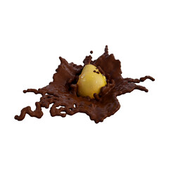 Realistic 3D render of Pear Fruit best for commercial and Design purpose