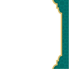 Obraz premium Green islamic border