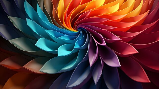 Vibrant Abstract Swirling Colors