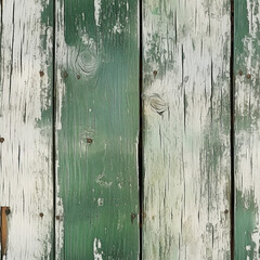 Naklejka premium vintage grunge green white wood background created with Generative Ai