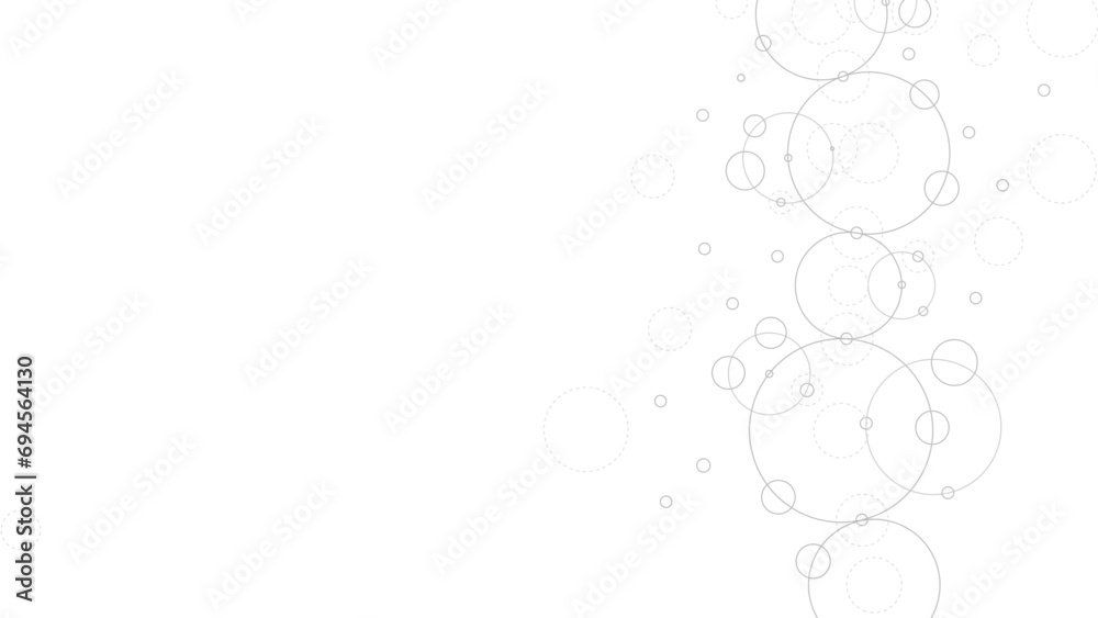 Aufkleber Technology abstract background. Abstract geometric background. Connected circles. Network of circles.