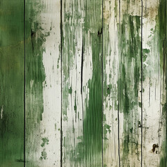 vintage grunge green white wood background created with Generative Ai