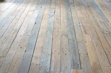 Reclaimed Rimu solid timber floorboards before sanding.