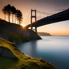 Photo sur Plexiglas Pont du Golden Gate golden gate bridge at sunset