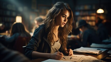 A vibrant scene unfolds on International Day of Education, showcasing diverse students engaged in learning, symbolizing global knowledge-sharing and educational empowerment for a brighter future