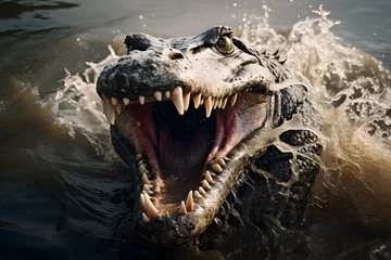 Fotobehang krokodile, crocodile, gator, alligator © MrJeans