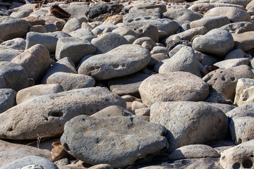 Obraz premium Tetucture of sea rocks in Java, Indonesia, Pacitan