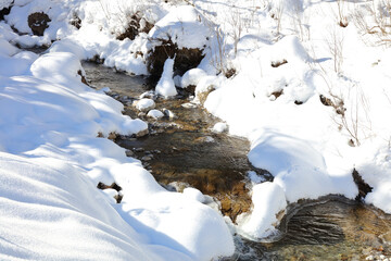 Kleinwalsertal - Bärguntbach - Winter / Kleinwalsertal - Bärguntbach - Winter /