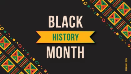 Foto op Plexiglas Black history month celebrate. illustration graphic Black history month © Jonah Philips