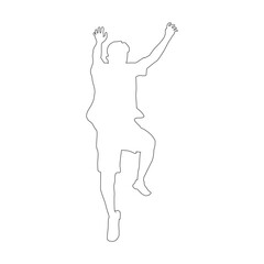 people jumping happily icon