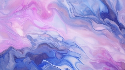 Fototapeta na wymiar Abstract watercolor background. Liquid marble pattern. Blue, pink, purple colors