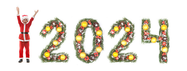 Santa Claus and 2024 number