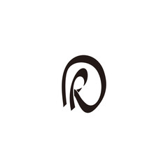 Modern and elegantt Monogram letter DR or RD Logo template