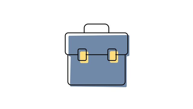 briefcase. bag. backpack. case study. work. for paper. vector. on a white background.