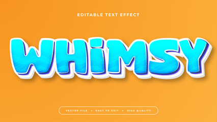 Fototapeta na wymiar Colorful whimsy 3d editable text effect - font style