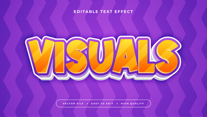 Colorful visuals 3d editable text effect - font style
