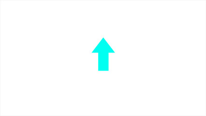 Arrow upwards direction isolated on white background. Flat Up arrow icon. Arrow sign icon. direction arrow up isolated icon illustration design.