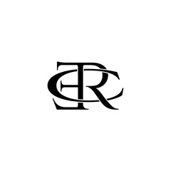 erc initial letter monogram logo design