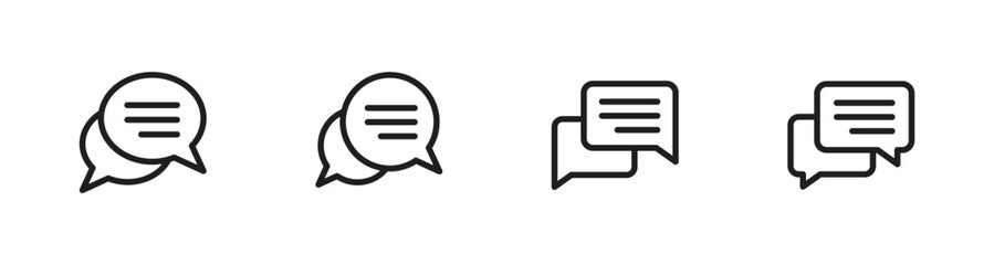 Chat icon, bubble speech icon for web, ui, and mobile apps