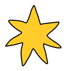 Obraz premium One star doodle
