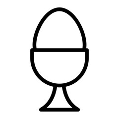 egg cup line icon