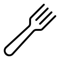 fork line icon