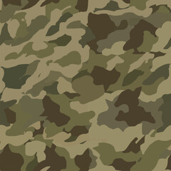 Contemporary Urban Camouflage Vector Military Textile Print, Abstract Army Style Modern Fabric Template