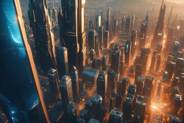 Future Science Fiction City